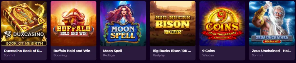 Spelaanbod en Casino Games